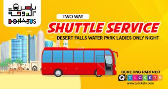 Shuttle Service  (Two Way Shuttle Service) Desert Falls Water Park Ladies Only Night